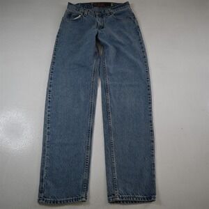 Vtg 90s Silvertab 29x34‎ Loose USA Made Zip Fly 100% Cotton Elements Jeans